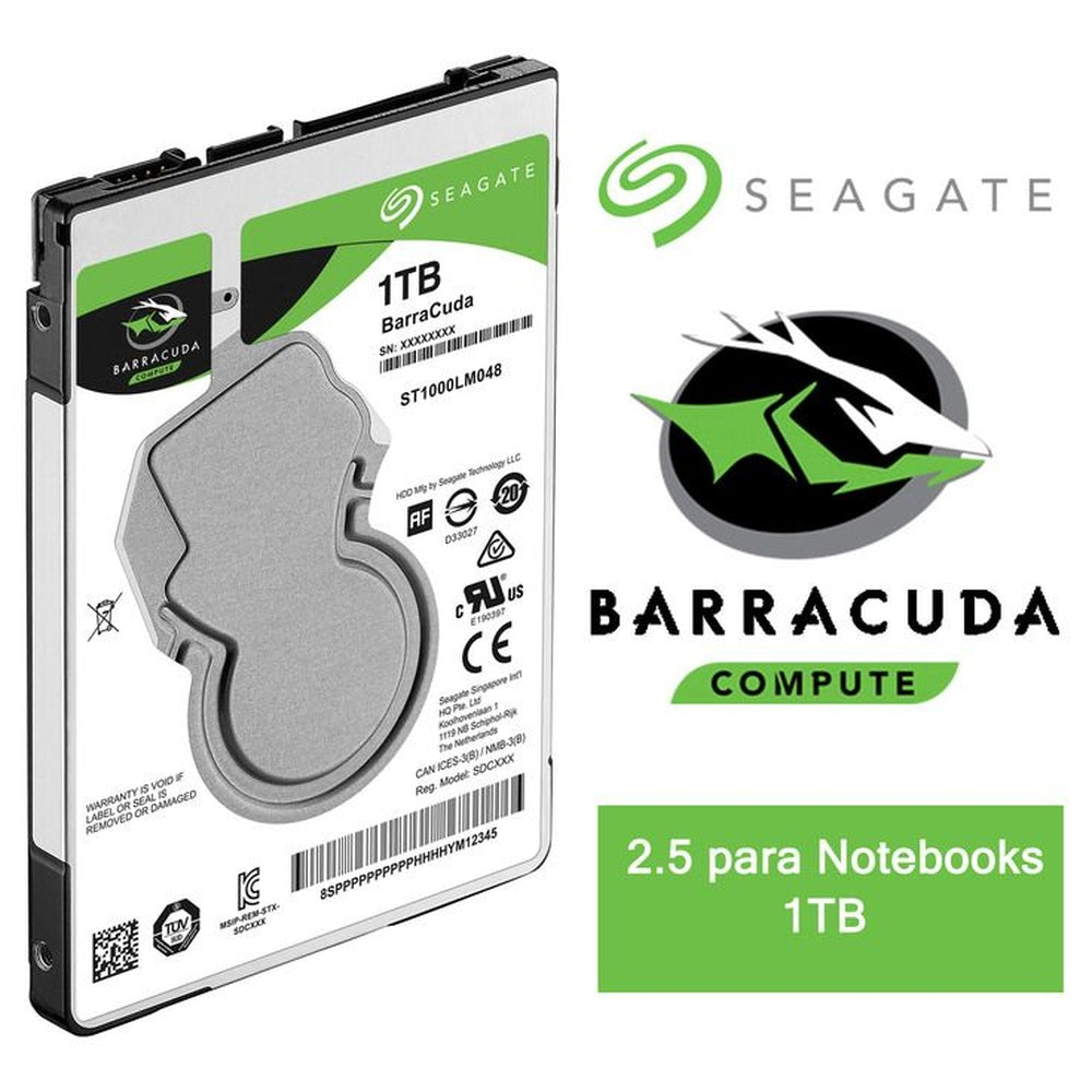 Hd Interno Notebook 1 Tb 2.5 Seagate Sn- St1000Lm048