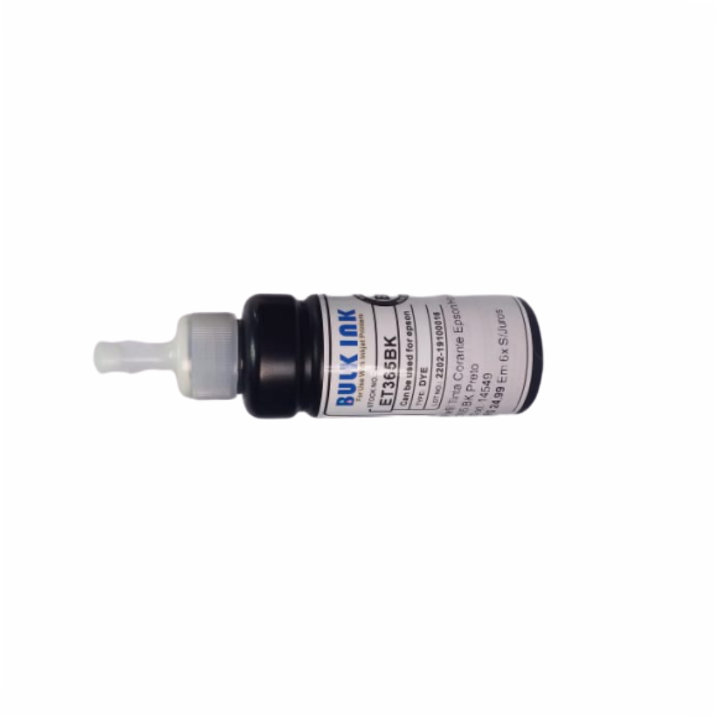 Refil Tinta Corante  Compativel Epson/Hp Aston Et 365 BK Preto