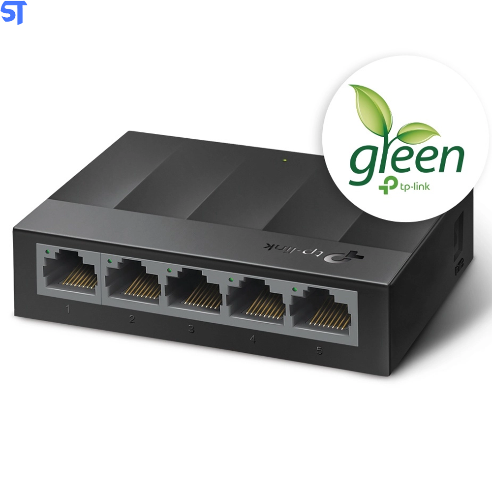 Hub Switch 5 Portas TP-Link LS1005G Gigabit 10/100/1000MBps - Preto