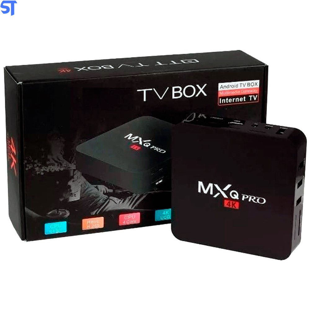 Tv Box MxQ Pro Android 9.0 Ultra Hd 4K Quad Core Mem 2Gb 16Gb