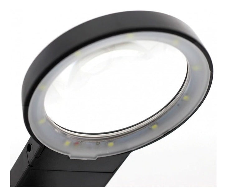 Lupa Terceira Mão com Suporte e Iluminação de LED para Aplicação de Solda - KLTE-803