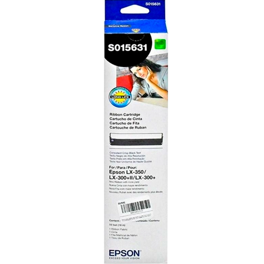 Fita Epson S015631 | Matricial LX-350 LX-300 LX-300+II | Original