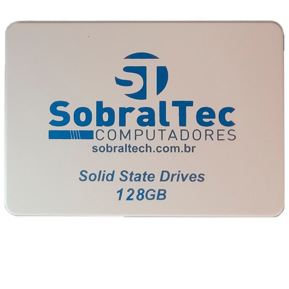 HD SSD SobralTec 128Gb 2.5 Sata3 Leitura 520Mb/s Escrita 400Mb/s - Branco