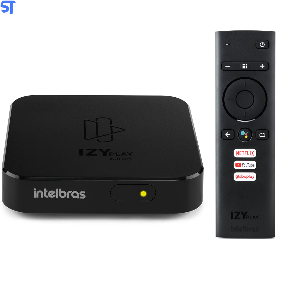 Smart Box Android TV Izy Play 4143010 Intelbras