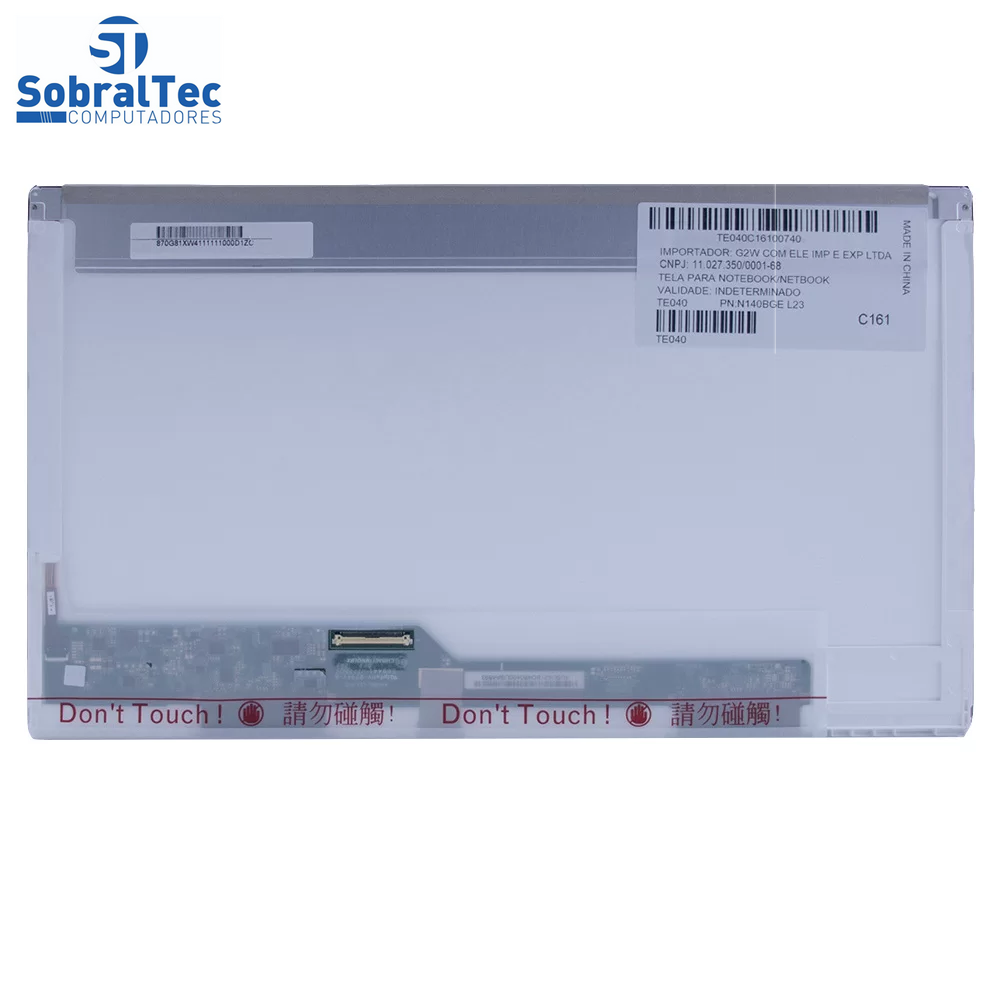 Tela Notebook Display Led 14.1 LP140WH4 (TL)(N1)- 40 Pinos Usada