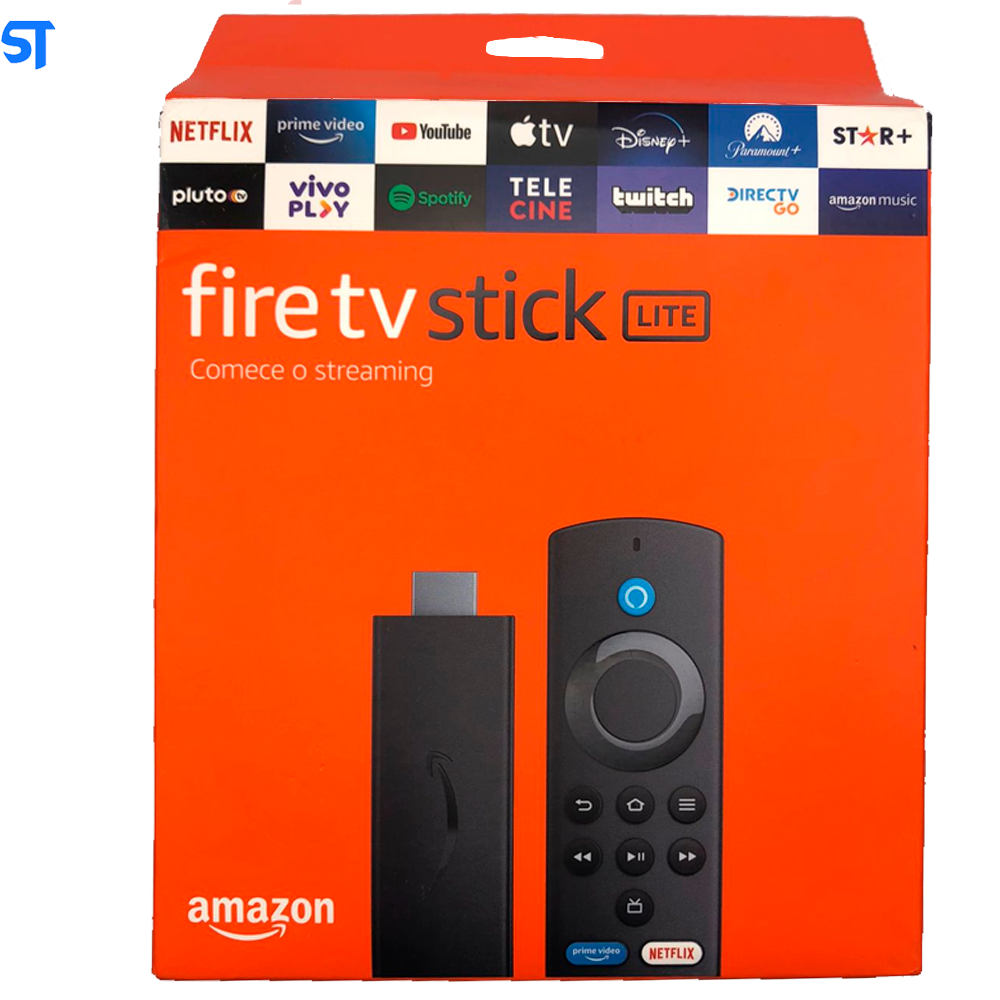 Fire TV Stick Lite Aparelho de Streaming Amazon - Full HD Com Controle Remoto