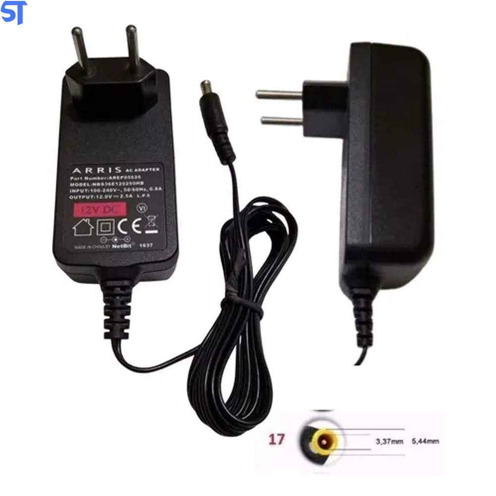Fonte de Alimentação 12V 2,5A - AC ADAPTER - ARRIS
