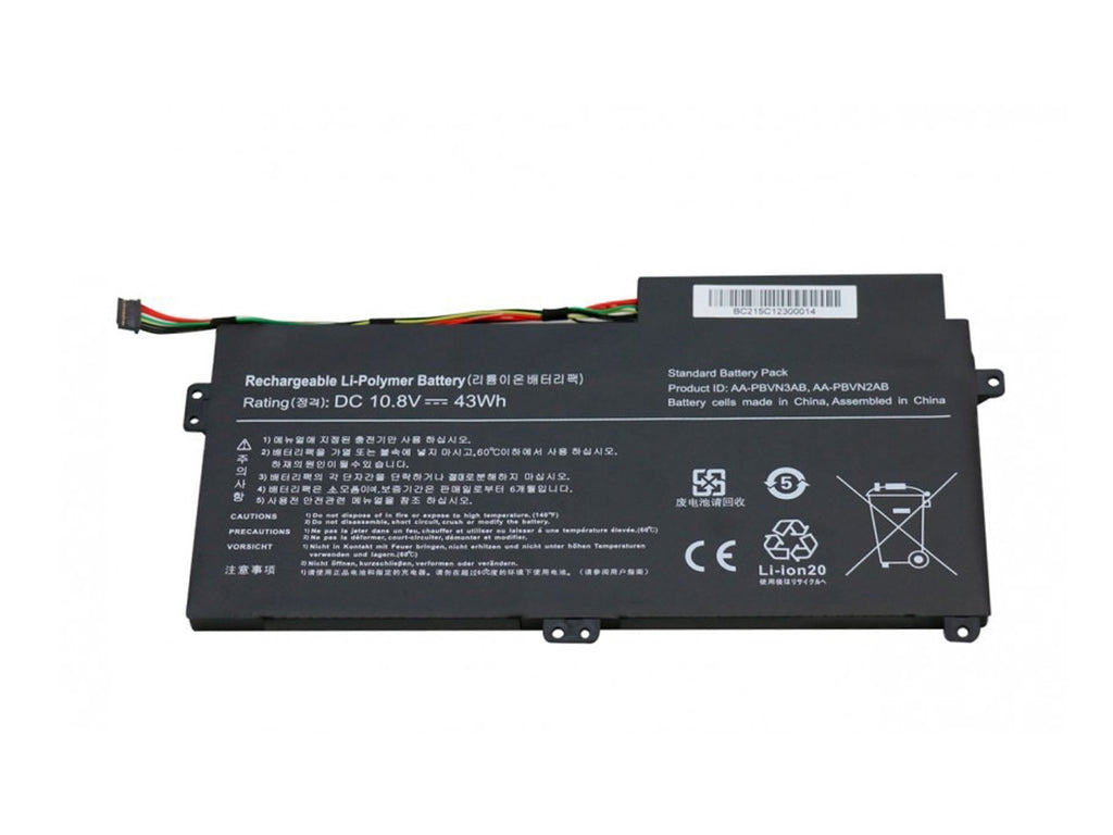 Bateria Notebook Samsung 11.4v = 43Wk Modelo AA-Pbun3ab Np300e4M-Kwabr