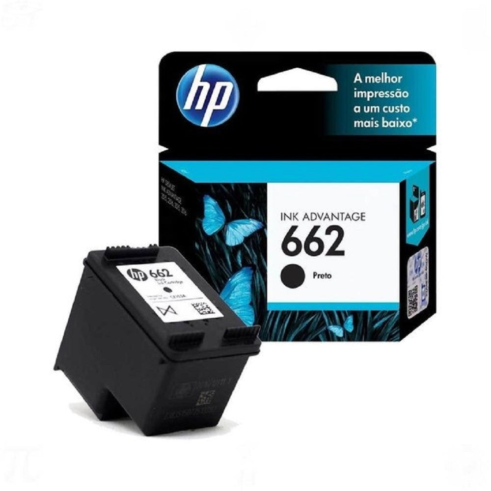 Cartucho HP 662 Preto CZ103AB Original 2ml