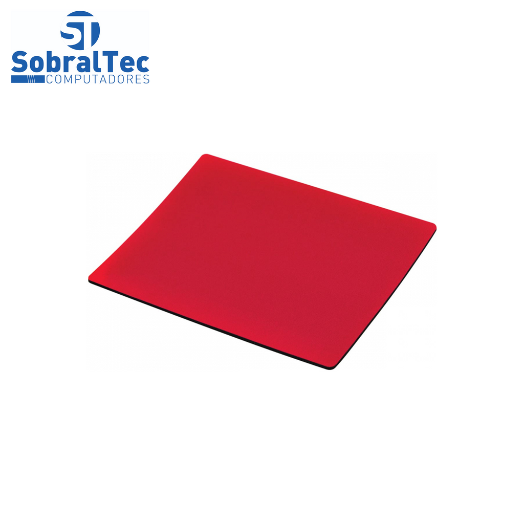 Mouse Pad Base para Mouse de Tecido Vermelha