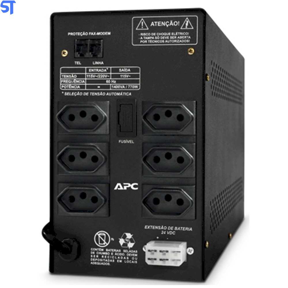 Nobreak APC Stay 1400VA (770W) Bivolt saída 115V