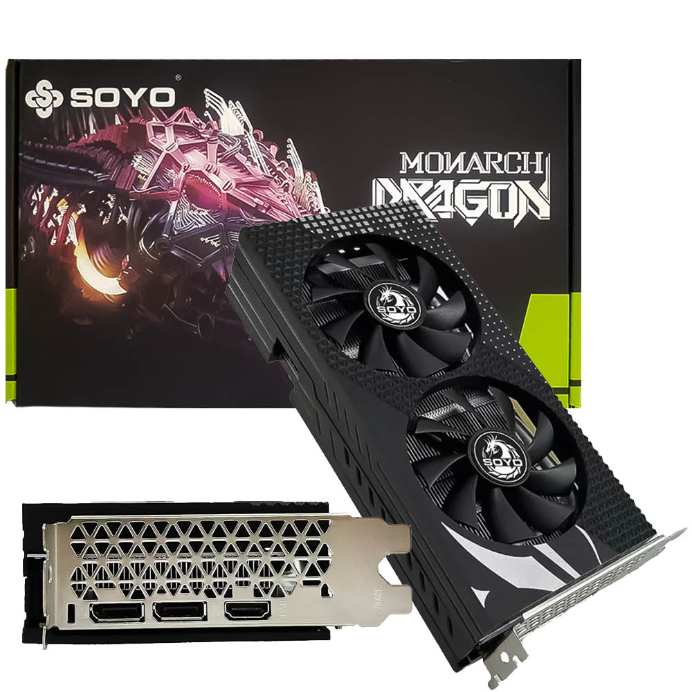 Placa De Vídeo Amd Radeon RX580 Monarch Dragon - 8GB 256bits GDDR5 Dual Fan Soyo