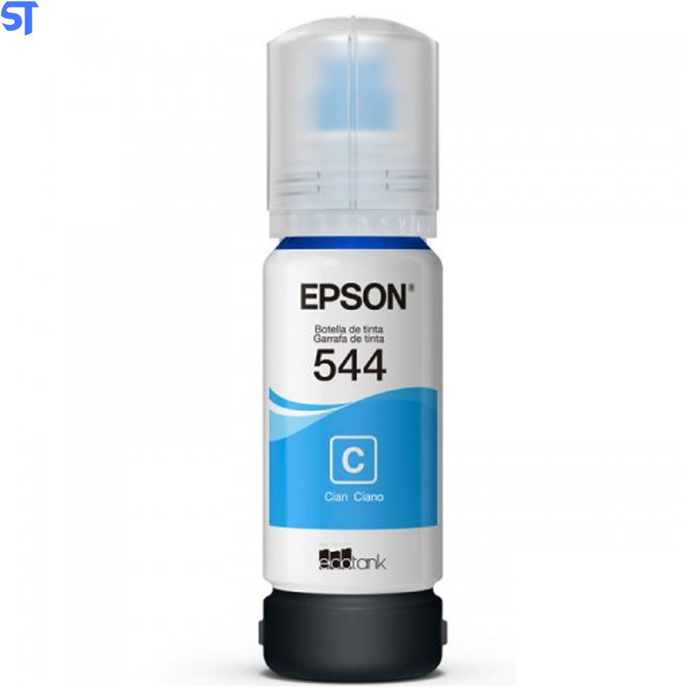 Kit Refil de Tinta 4 Cores Epson 544-Preto/Amarelo/Cyan/Magenta- Original Para L3110/L3150/L3250