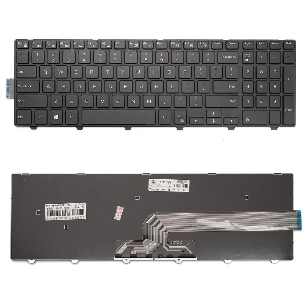 Teclado Notebookl Dell Inspirion 15-3000 P/n:Mb346-001
