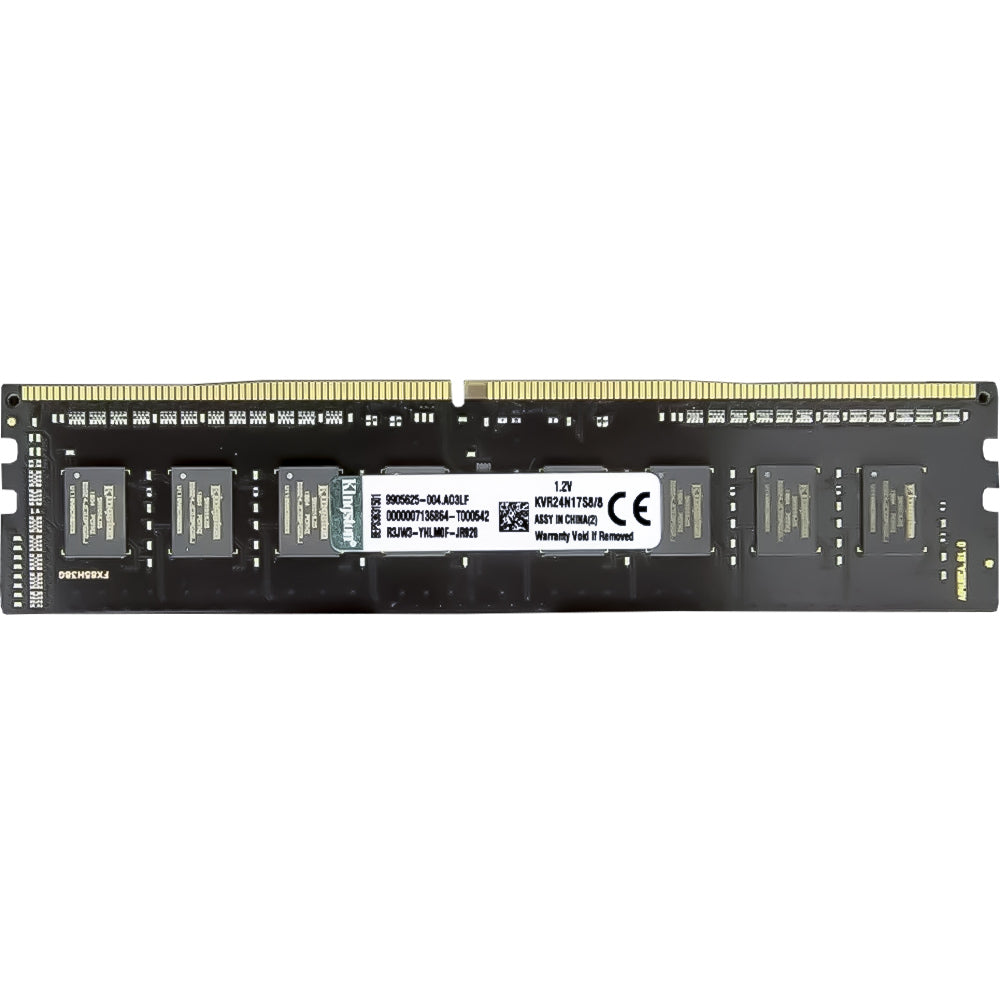Memória Ram Desktop 8GB 2400MHz DDR4 Kingston KVR24N17S8/8 - Preta