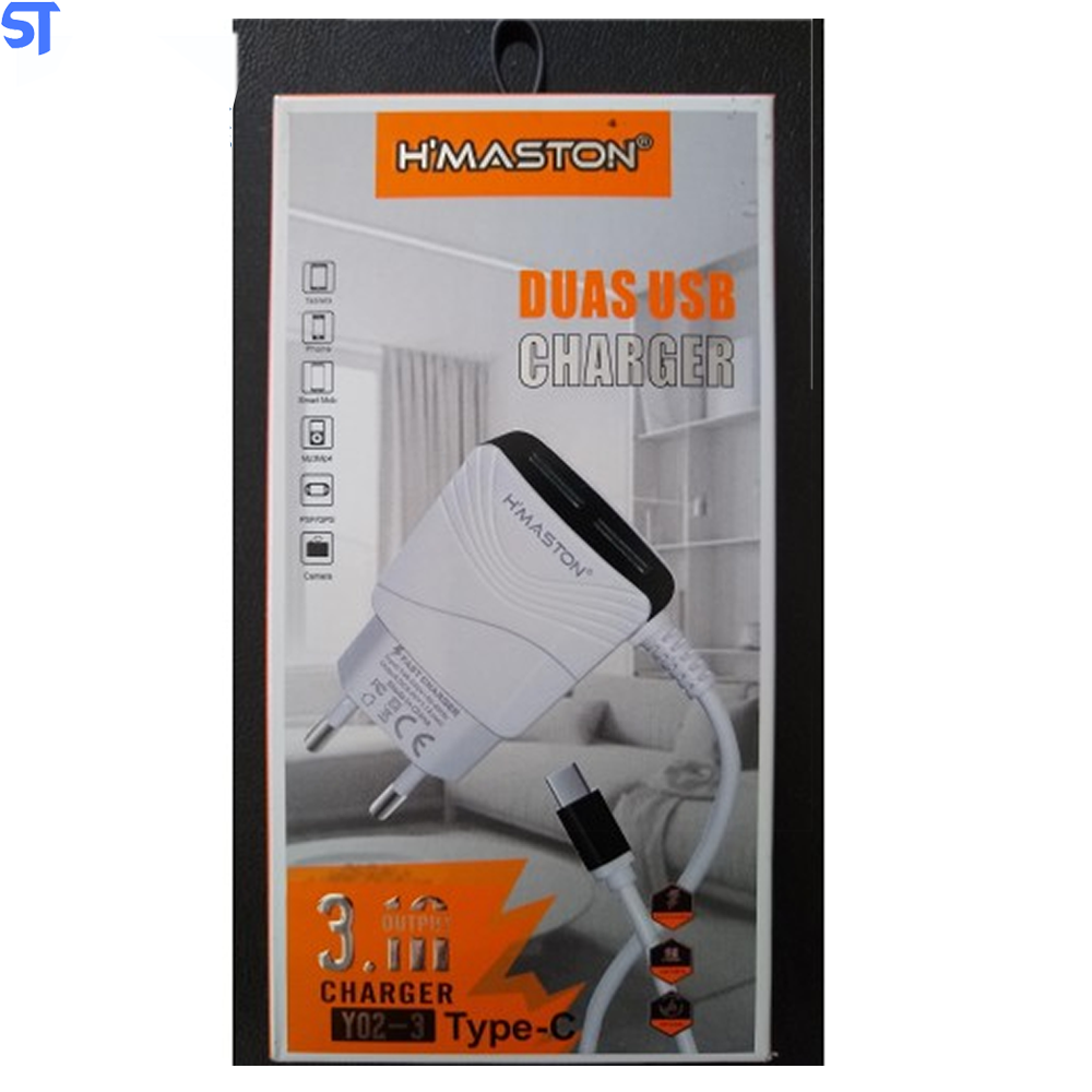 Carregador Para Smatphone Tipo C H'maston Y02-3