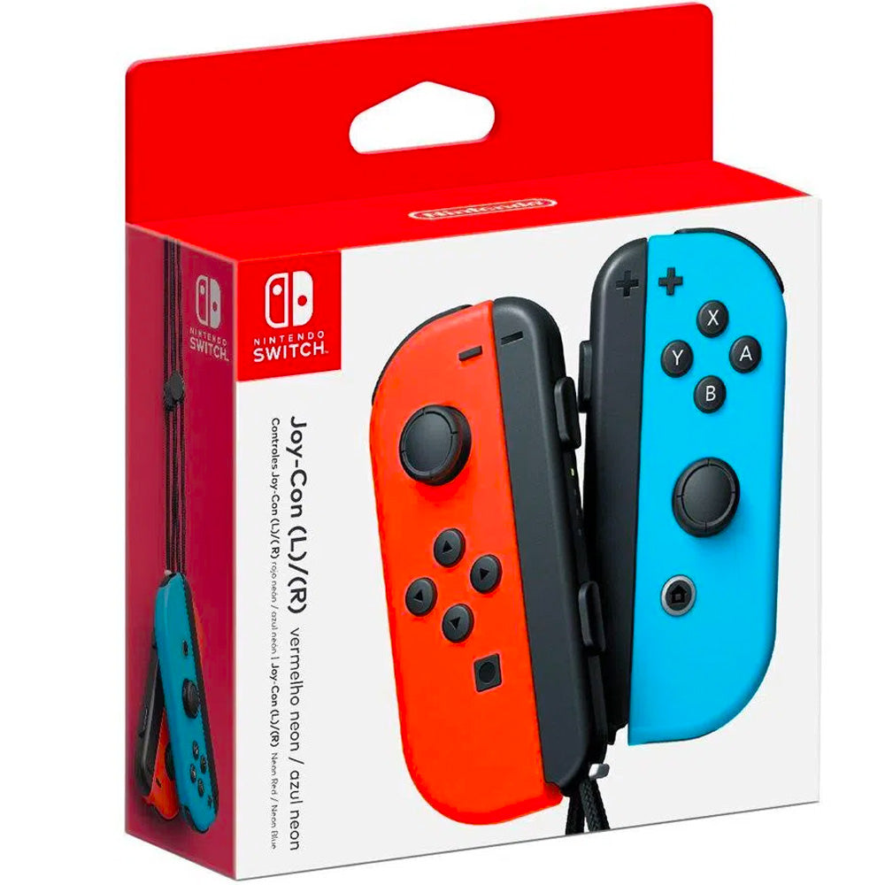 Controle Nintendo Switch, Joy Con, Vermelho e Azul - Nintendo Switch, Nacional