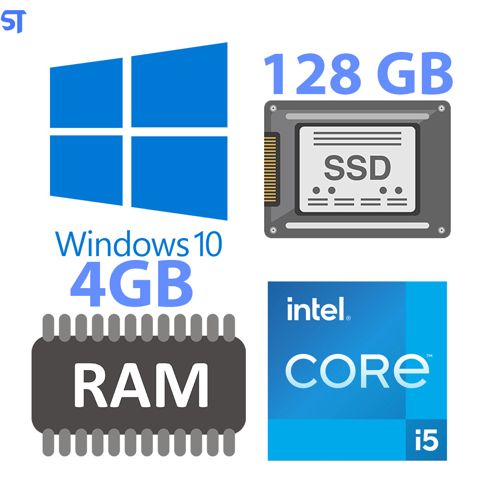 Computador Core i5-650 3.2Ghz - HD SSD 128GB - Memória Ram 8GB- Micro- MT-28BK- C3 Tech Windows 10