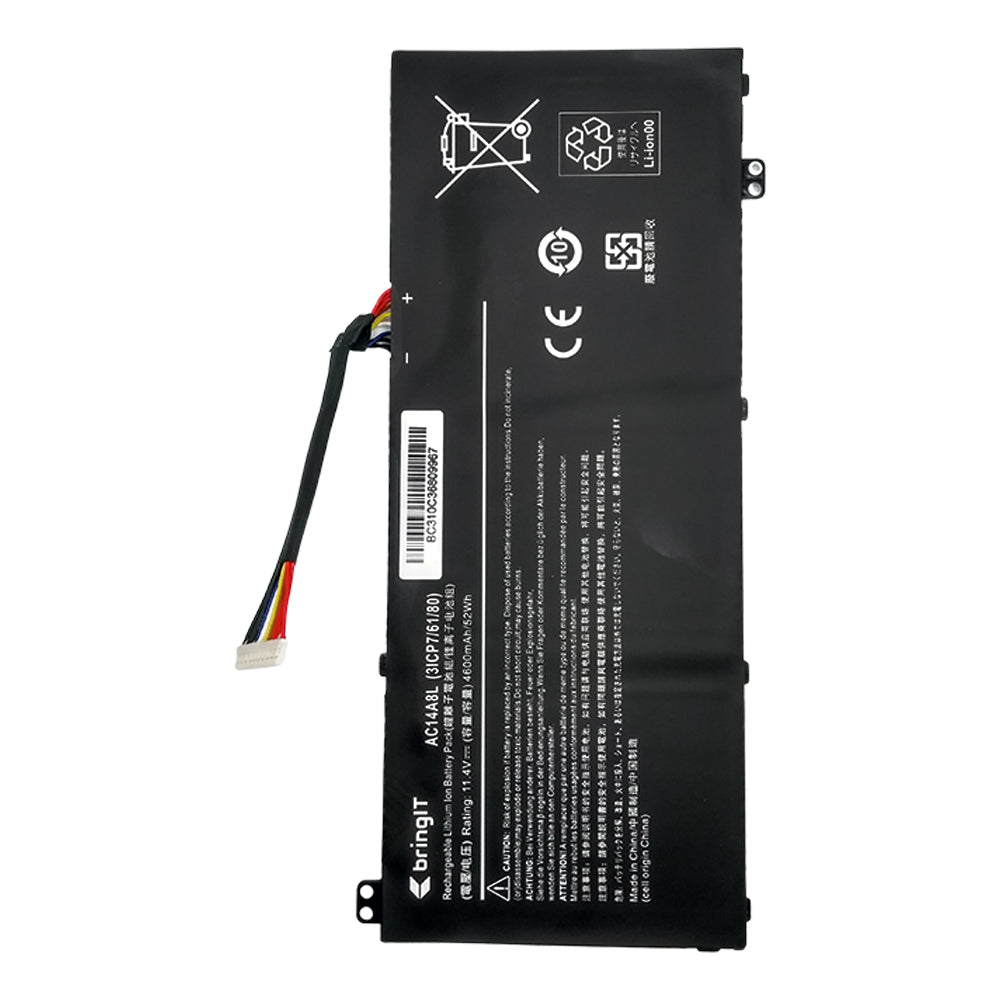 Bateria Compativel Com Acer Nitro Vn7-591g Vn7-571 Vn7-791 Ac14a8l - Polimero - bringIT