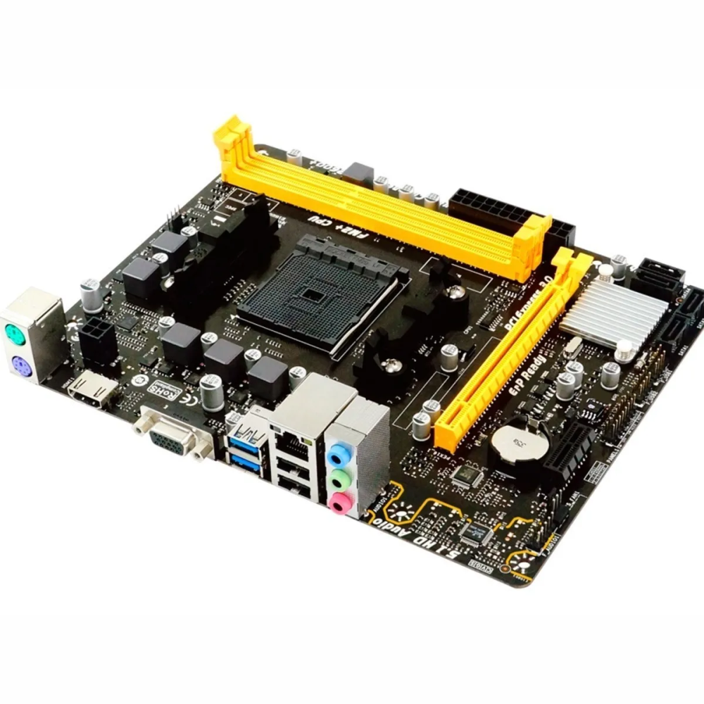 Placa Mãe Biostar A68MHE Ddr3 Socket Fm2+ uATX GbE LAN Hdmi  AA68XM2S
