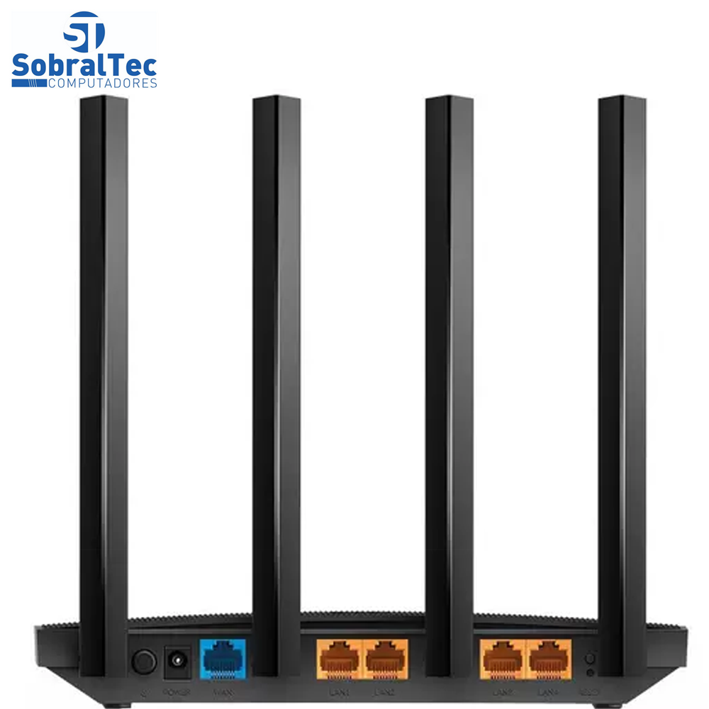 Roteador TP-Link Archer C80 Gigabit Wireless MU-MIMO AC1900 Dual Band BD 600MBPS Em 2.4GHZ + 1300 Em 5 GHz