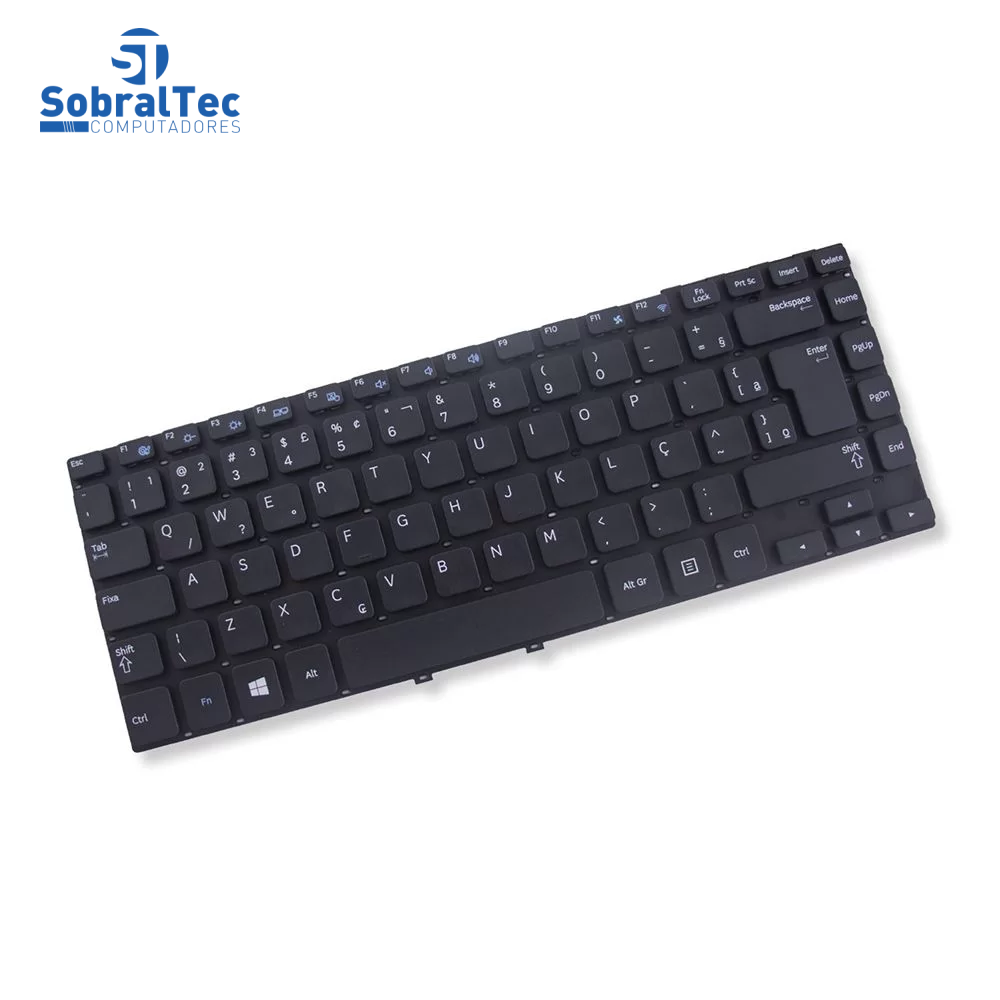 Teclado Notebook Samsung Np270E4E Np350V4X Np355V4X Preto Br  Sem Frame