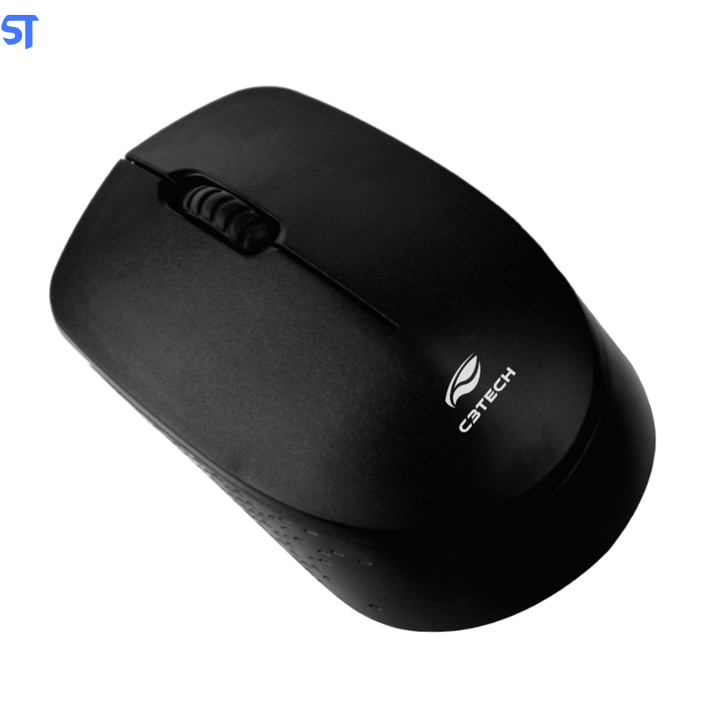 Mouse C3Tech M-W17BK Wireless 1000 DPI - Preto