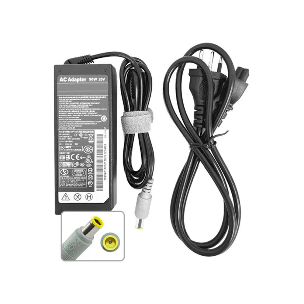 Fonte Carregador Notebook Lenovo 90W 20V 4.5A Pino 8.0 x 5.5mm Redondo Compatível