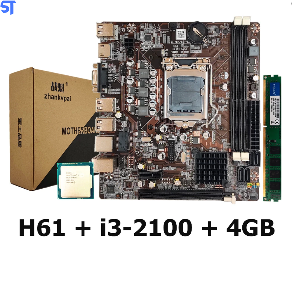 Computador Core i3-2100- HD SSD 120GB- Memória 4GB- GAb -BG2316- Com Monitor 19- Tecaldo e Mouse