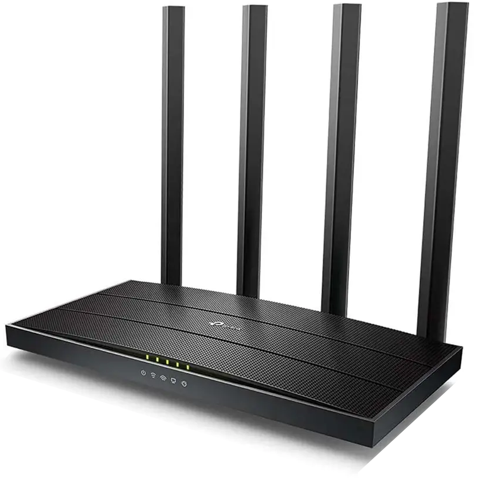 Roteador Wireless Mesh Tp-Link Archer C6 Ac1200 Dual Band Mu-Mimo Full Gigabit Com 4 Portas Gigabit
