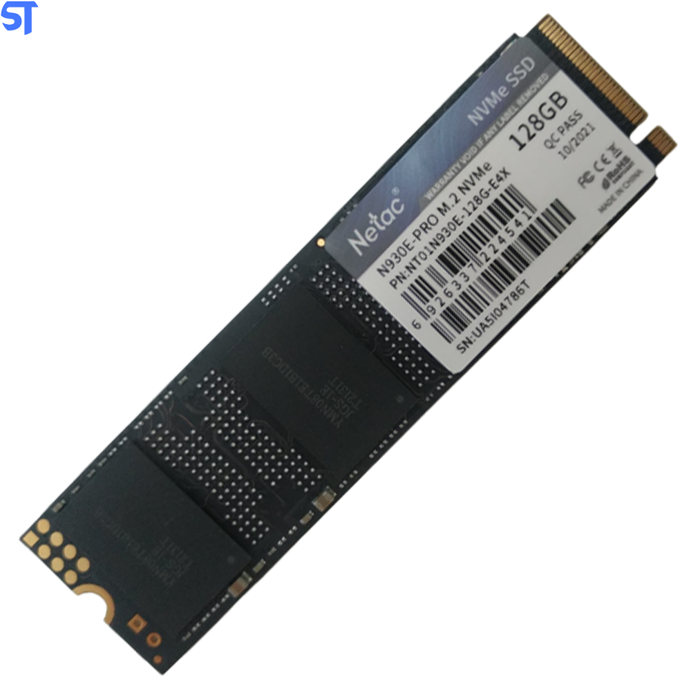 SSD M.2 NVME 128GB Netac 2400Mb/s Leitura 1700Mb/s Escrita