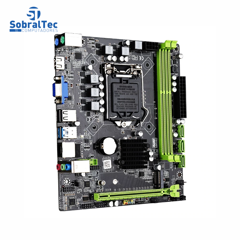 Placa Mãe Micro Atx Lga 1151 H310  Vga Hdmi Gigabit Ethernet Ddr3 Geração 7º 8º Mohterboard Gaming