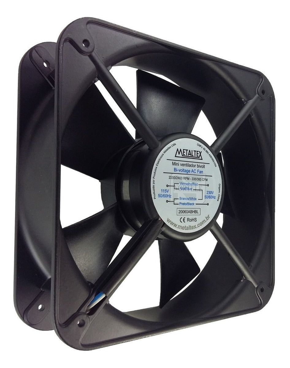 Ventilador Cooler 150mm 110v - 220v Corpo Aluminio Metaltex