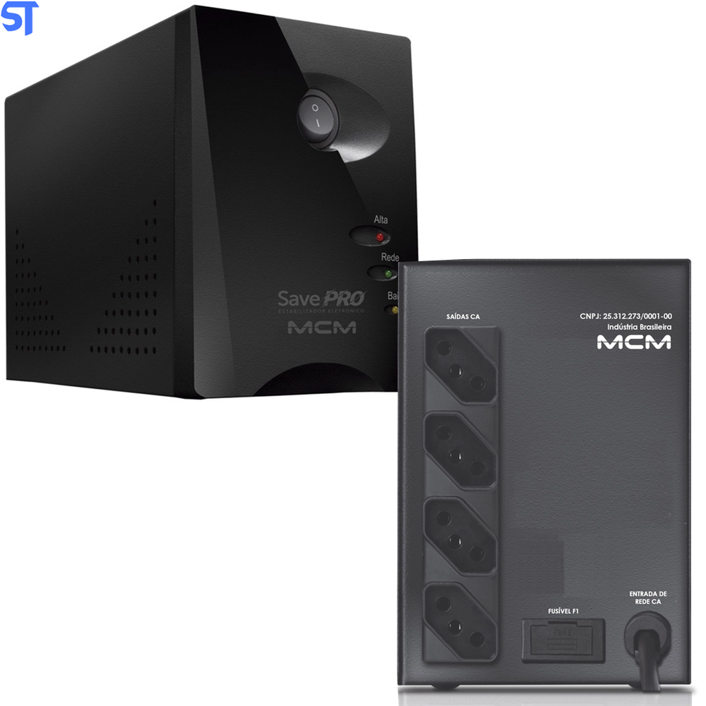 Estabilizador Save Pro MCM 500va 220V Para 220v