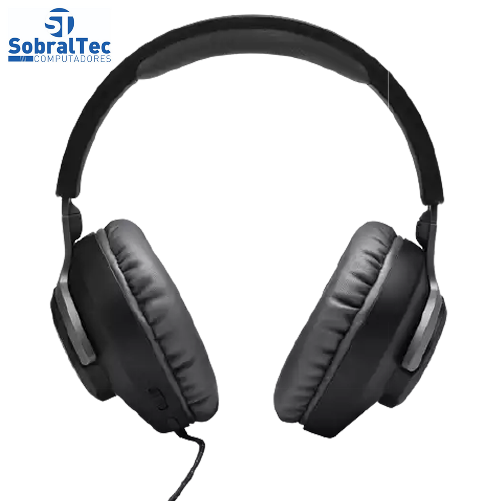 Fone de Ouvido JBL Quantum 100 Com fio e Microfone OVER-EAR - Preto