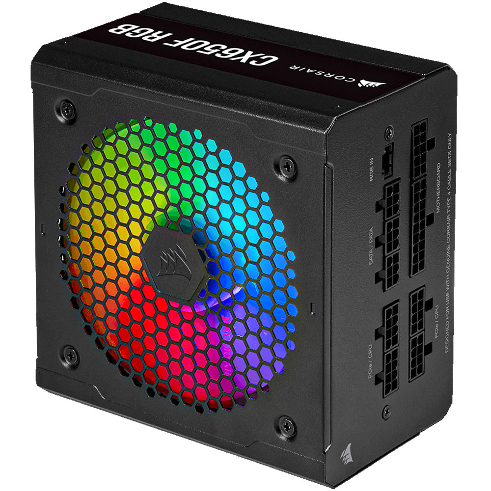 Fonte ATX Gamer Corsair CX650F, 650W, RGB, ATX, 80 Plus Bronze, Modular, Preto - CP-9020217-NA