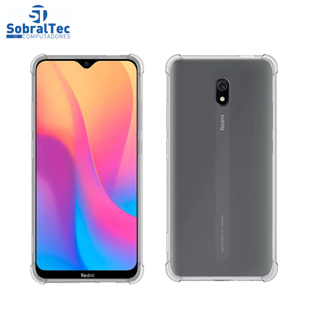 Case De Silicone Transparente  Anti Impacto Para Xiaomi Note 8A
