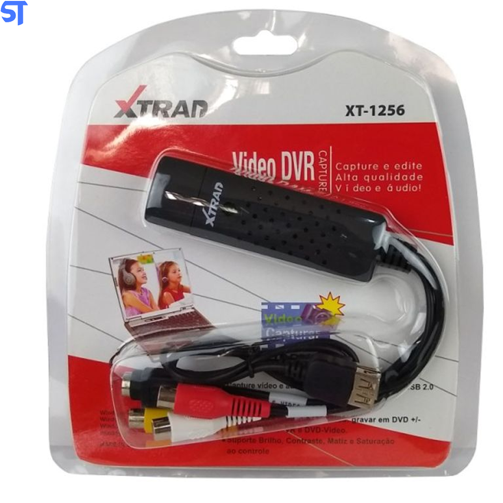 Placa De Captura Para Video Dvr Rca/S-Video Para Usb Xtrad Xt-1256