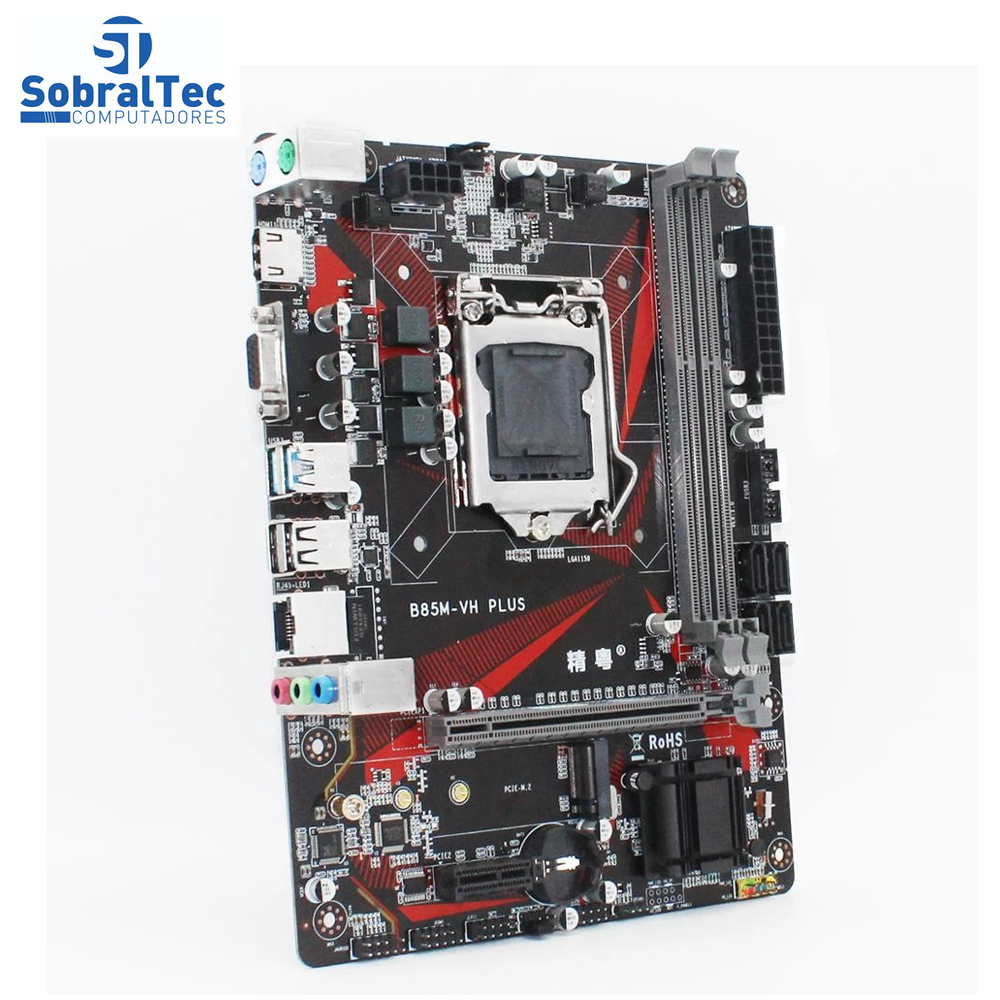 Placa Mãe 1150 Para Processador i3 i5 i7 Xeon E3 DDR3 16G  De Memória M.2 NVME USB3.0 B85M-VH PLUS