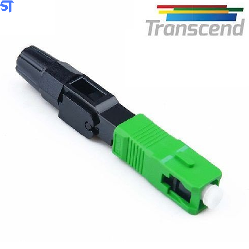 Conector Fibra Optica Fast Sc/Upc Transcend Verde