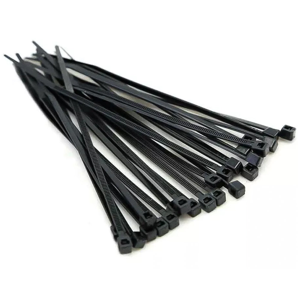 Abraçadeira Nylon 20CM Preta 2.5MM Pacote Com 100Unidades BrCabo