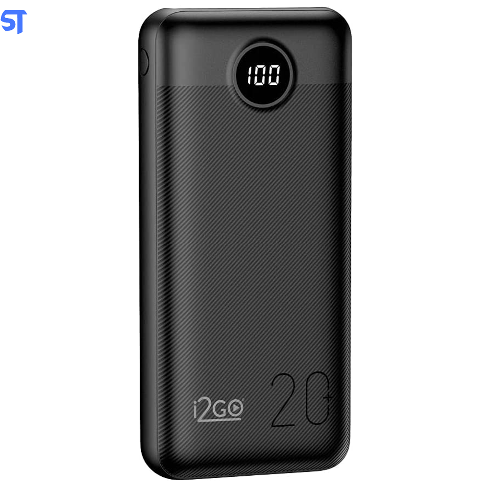Carregador Power Bank Portátil Ultra Rápido 20000mAh Usb 2 Portas - I2GO