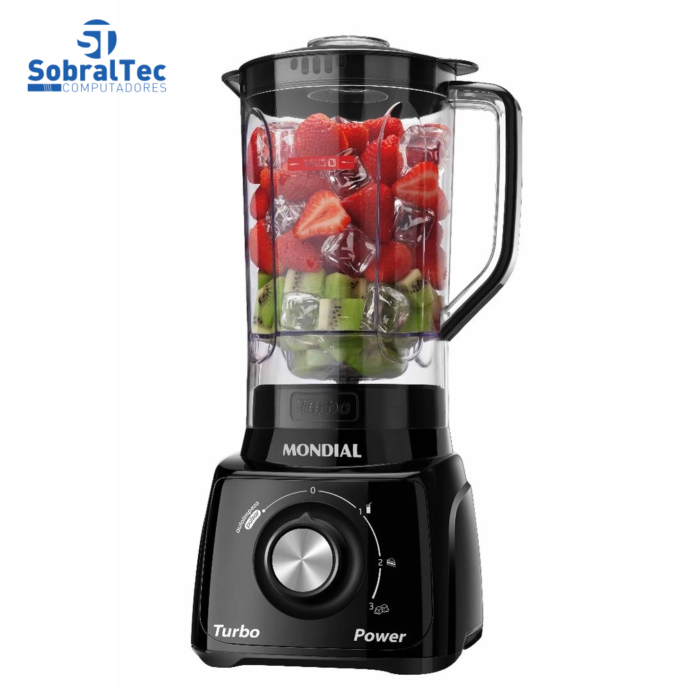 Conjunto Especial Mondial KT-105-B (Espremedor Premium + Batedeira Prática + Liquidificador Turbo Power) - Preto