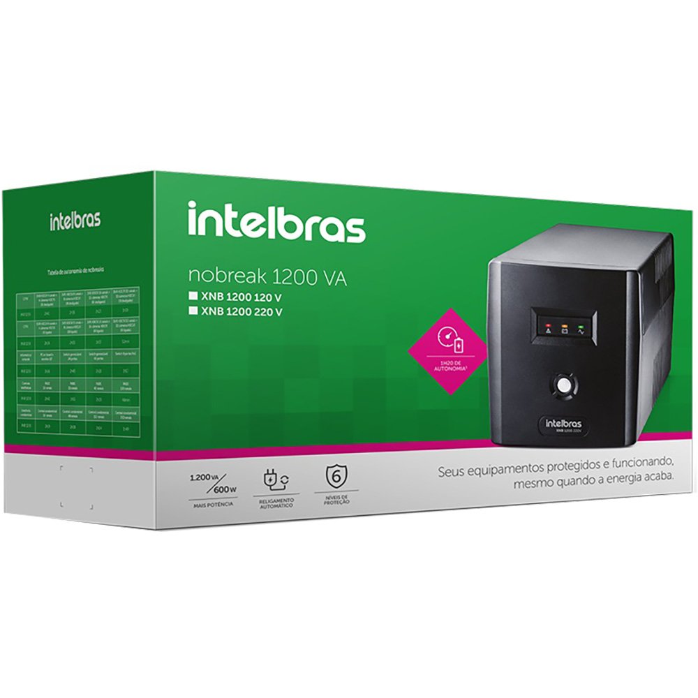 Nobreak Intelbras XNB 1200 VA -Saída 220v Com 6 Tomadas