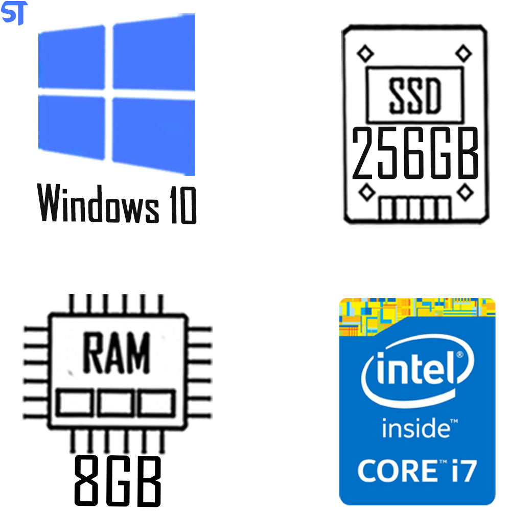 Computador Core i7-3770-HD SSD 256GB -Memória Ram 8GB - Windows 10