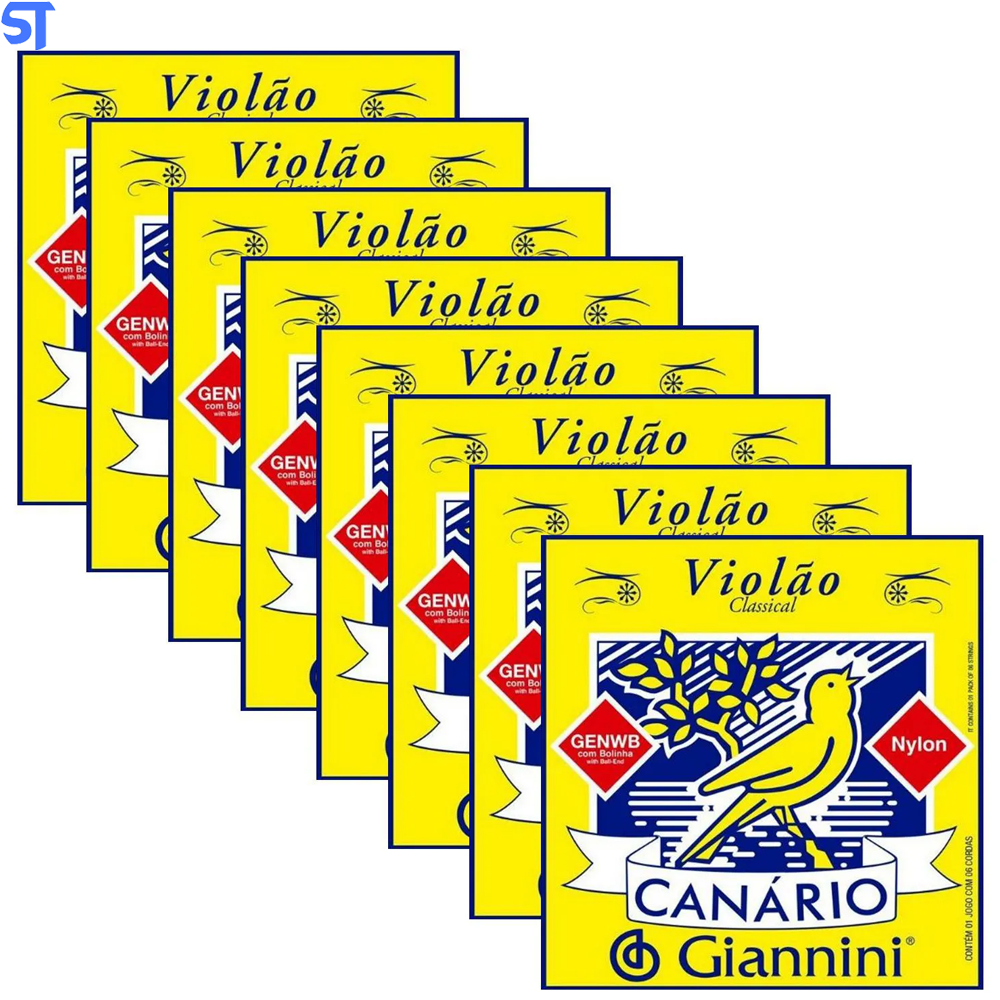 Encordoamento Giannini Violão Canário Nylon Com Bolinha GENWB