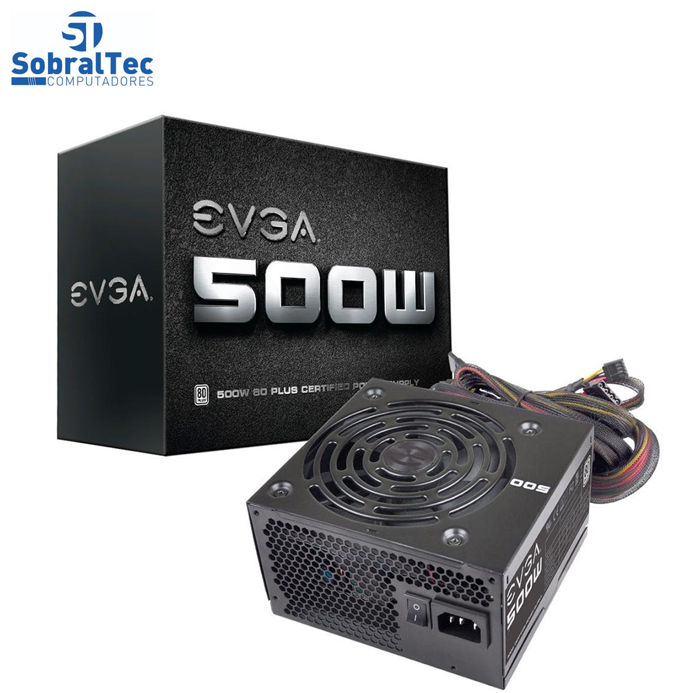 Fonte Real ATX 500W EVGA 80PLUS White 100-W1-0500-KR