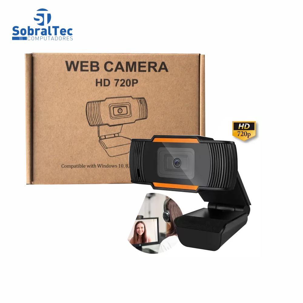 Webcam De Alta Definição 720p USB 2.0 Web Câmera Com Microfone AOSAIDI