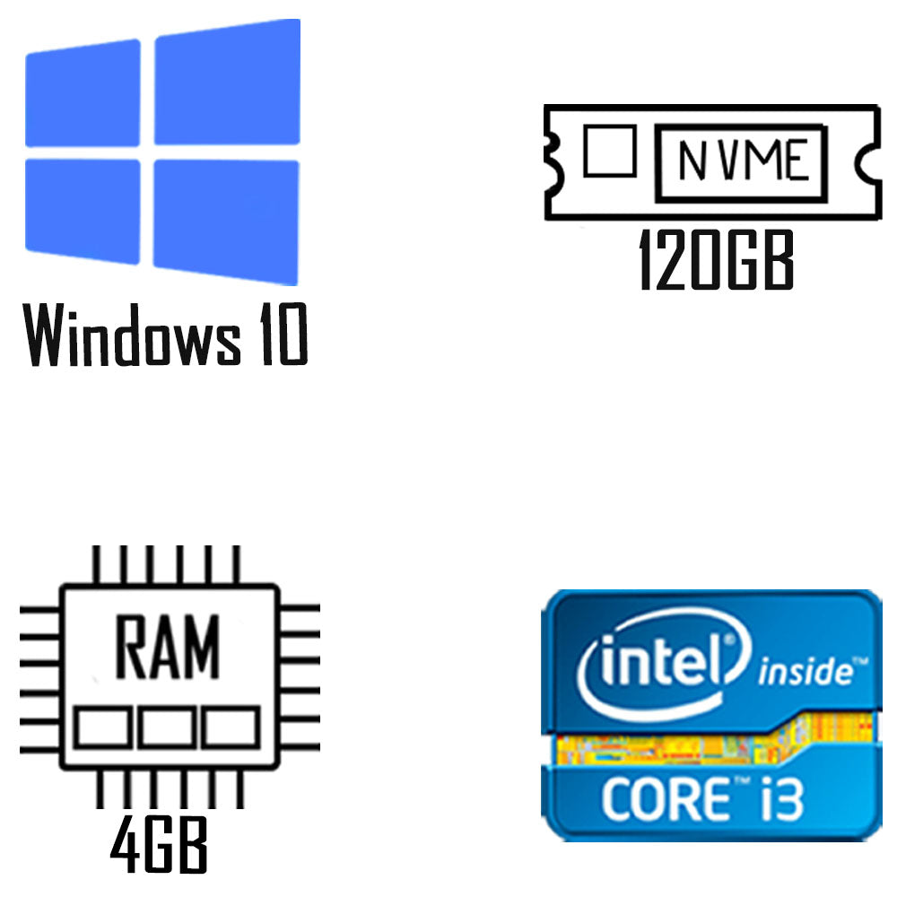 Computador Core i3-2100- HD SSD Netac 128GB - Memória 4GB - Gab MT-25V2BK- Windows 10