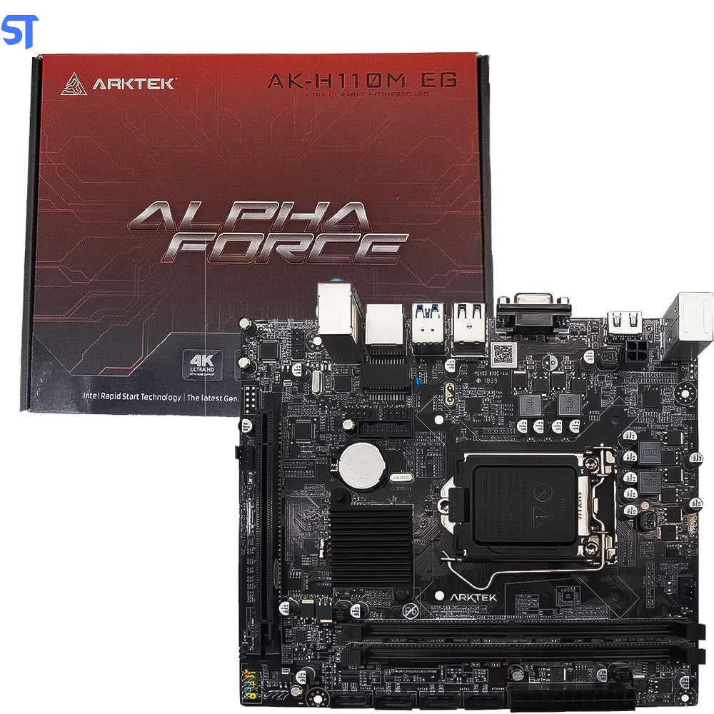 Placa Mãe Arktek AK-H110M EG / LGA1151 / Intel H110 / Micro ATX / DDR4